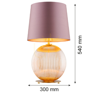Bordslampa ARGON Hamilton rosa satin glas mässing 8536 small 4
