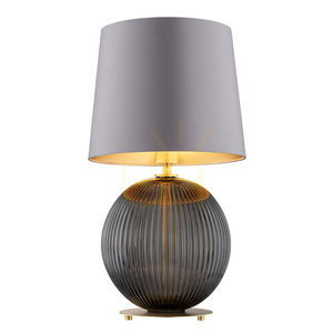 Bordslampa ARGON HAMILTON grå rökig mässing E27 8539 small 0