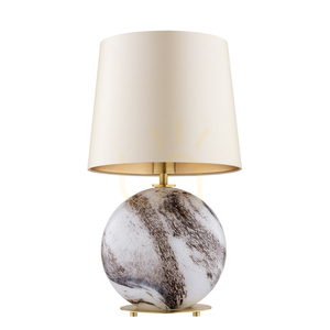 Bordslampa ARGON Harlem vit mässing E27 IP20 8547 small 1