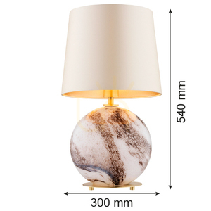 Bordslampa ARGON Harlem vit mässing E27 IP20 8547 small 4