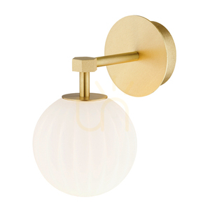 Vägglampa Argon Paloma vit borstad mässing E14 IP20 8502 small 1