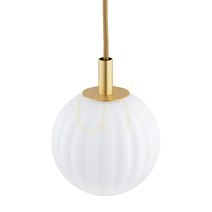 Pendellampa ARGON Paloma 8506 vit opal glas mässing E14 small 3