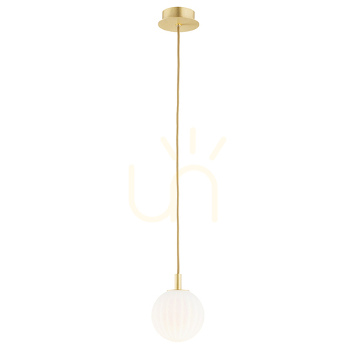 Kontrollera Pendellampa ARGON Paloma 8506 vit opal glas mässing E14