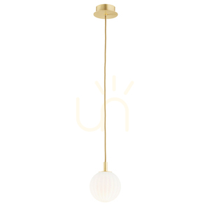 Pendellampa ARGON Paloma 8506 vit opal glas mässing E14 small 0