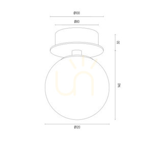 Vägglampa ARGON Paloma rökfärgad mässing E14 8510 small 6