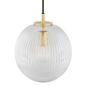Taklampa ARGON PALOMA transparent glas mässing 8517 small 3