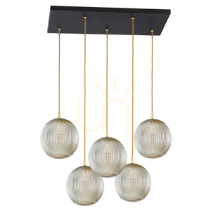 Taklampa ARGON PALOMA svart 5xE27 2189 small 1