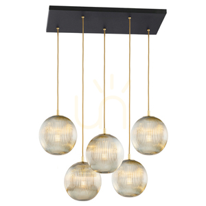 Taklampa ARGON PALOMA svart 5xE27 2189 small 0