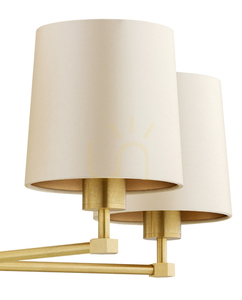 Ljuskrona ARGON Princeton beige mässing 5xE27 IP20 2187 small 4