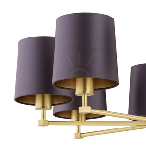 Ljuskrona ARGON Princeton violett mässing 8xE27 5072 small 3