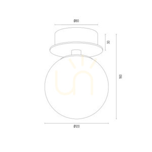 Vägglampa ARGON Fabio vit IP44 8454 small 5