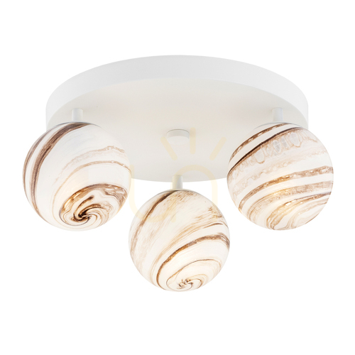 Kontrollera Plafond ARGON Fabio vit 3xE14 IP44 6291