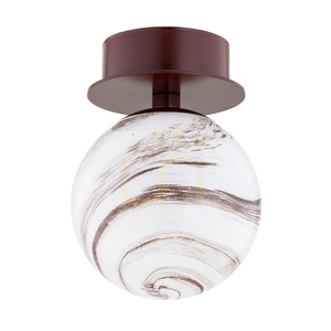 Vägglampa ARGON FABIO 8455 IP44 vit marmor/choklad E14 small 1
