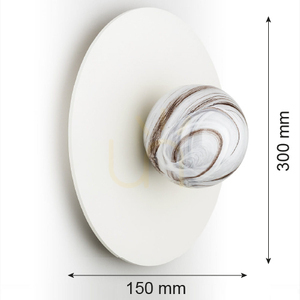 Vägglampa ARGON PIAVA vit 300 mm E14 8445 small 7