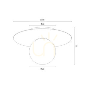 Vägglampa ARGON PIAVA vit 300 mm E14 8445 small 8