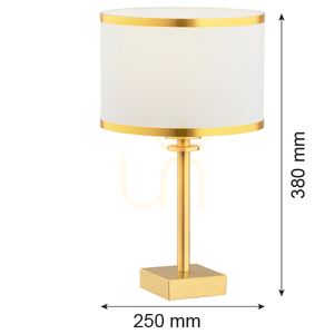 Bordslampa Argon Abbano Vit Mässing E27 8029 small 4