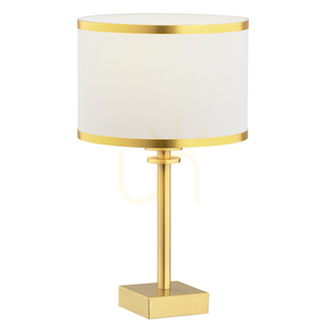 Bordslampa Argon Abbano Vit Mässing E27 8029 small 0
