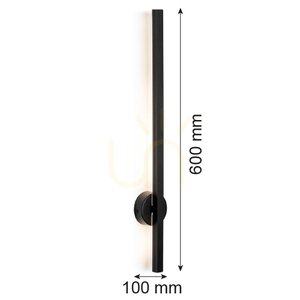 Vägglampa ARGON svart LED 6W 600 mm IP20 8052 small 3