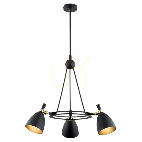 Kontrollera Ljuskrona ARGON CHARLOTTE svart 3xE27 6149