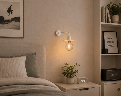 Kontrollera Vägglampa Argon CORSO vit E27 IP20 3878