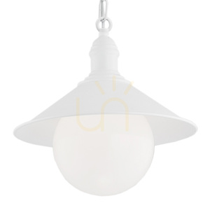 Pendellampa för utomhusbruk Argon ERBA BIS 3296, vit, IP44 small 4