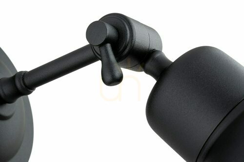 Kontrollera Vägglampa Argon Eufrat svart E27 15W IP20 3185