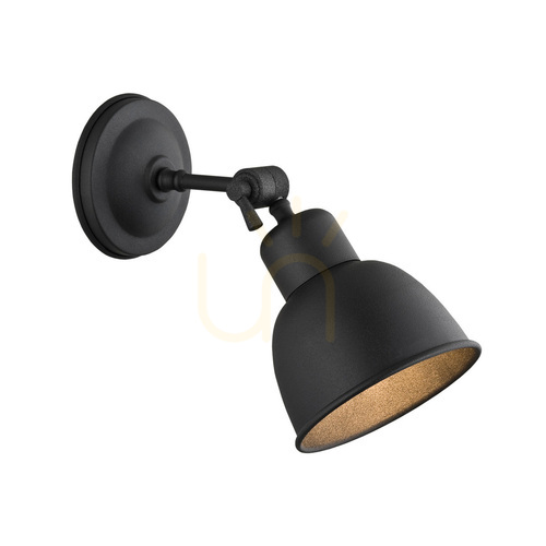 Kontrollera Vägglampa Argon Eufrat svart E27 15W IP20 3185