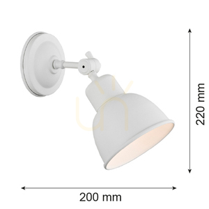 Vägglampa ARGON Eufrat vit E27 IP20 3182 small 8