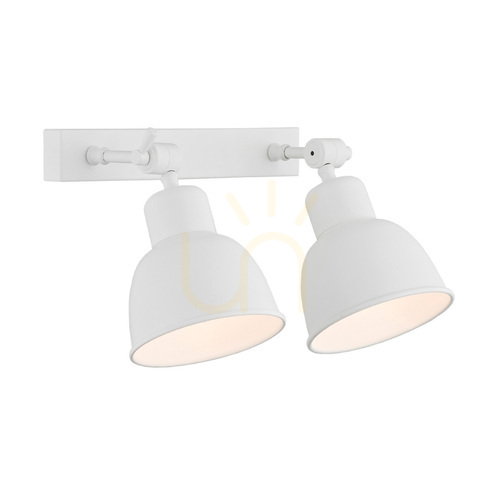 Kontrollera Vägglampa ARGON EUFRAT vit 2xE27 IP20 676