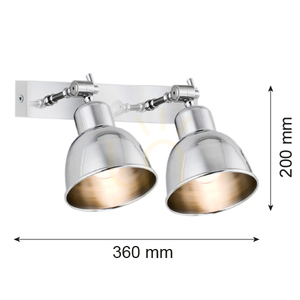 Vägglampa ARGON Eufrat krom 2xE27 IP20 671 small 1