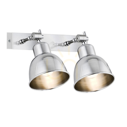 Kontrollera Vägglampa ARGON Eufrat krom 2xE27 IP20 671