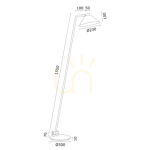 Golvlampa ARGON Gabian svart E27 4999 small 4