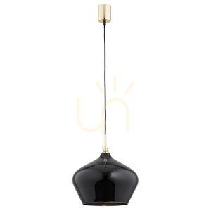 Taklampa ARGON IRUN svart glas mässing E27 4278 small 0