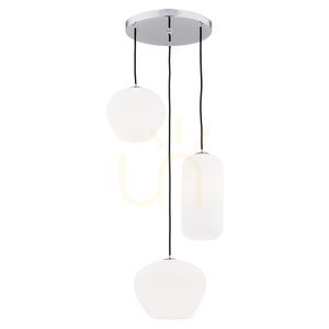 Taklampa ARGON Kalimera 1430 vit opal 3xE27 IP20 small 0