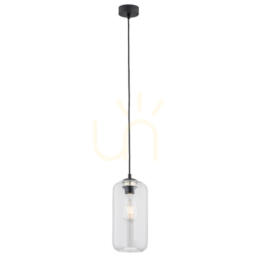 Kontrollera Pendellampa Argon Kalimera klarglas matt svart E27 max. 15 W 4039