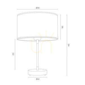 Bordslampa ARGON KARIN svart guld 4297 small 2