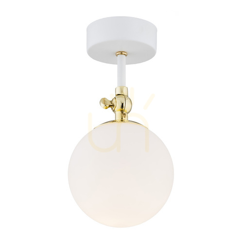 Kontrollera Vägglampa ARGON Latina vit mässing IP44 E14 4002