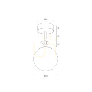 Vägglampa ARGON Latina vit IP44 E14 4003 small 2