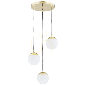Pendantlampa ARGON Livia vit mässing 3xE14 IP44 1416 small 0