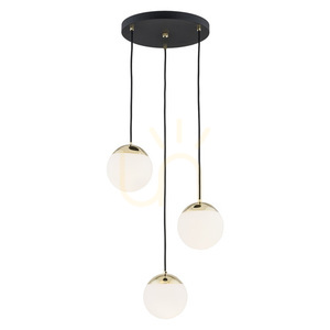 Taklampa Argon LIVIA 1417 IP44 svart mässing 3xE14 small 0