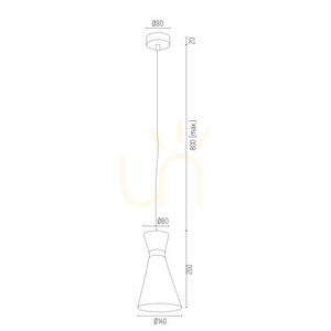 Pendellampa ARGON LUKKA svart E27 3896 small 2