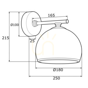Argon MARBELLA 4255 vägglampa, matt opal/mässing, E27 15 W small 3