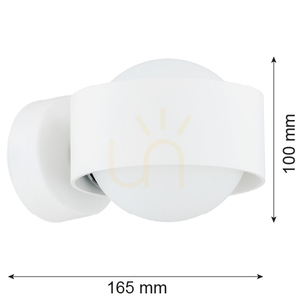 Vägglampa ARGON Massimo Plus 8057 IP44 vit G9 small 1