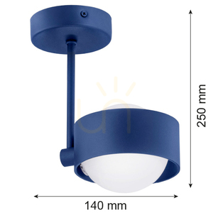 Pendellampa ARGON MASSIMO PLUS marinblå IP44 8062 small 1