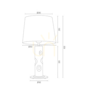 Bordslampa ARGON Nancy transparent krom 3844 small 4