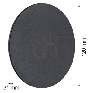 Vägglampa ARGON Oregon 3862 svart LED 6W IP20 small 2