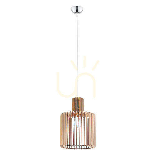 Kontrollera Hänglampa ARGON PORTORYKO 3673 trä krom E27 400 mm