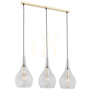 Pendellampa ARGON SANTANA mässing transparent 3xE27 IP20 1444 small 0