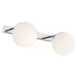Vägglampa ARGON Satelite 840 vit krom IP44 2xE27 small 0