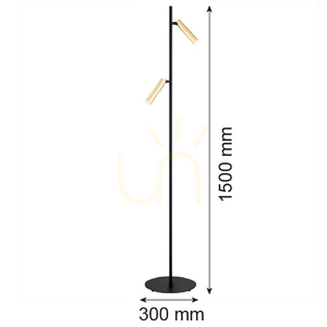 Golvlampa ARGON TORRE svart mässing 7083 small 4